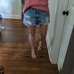 Abercrombie high waisted mom shorts